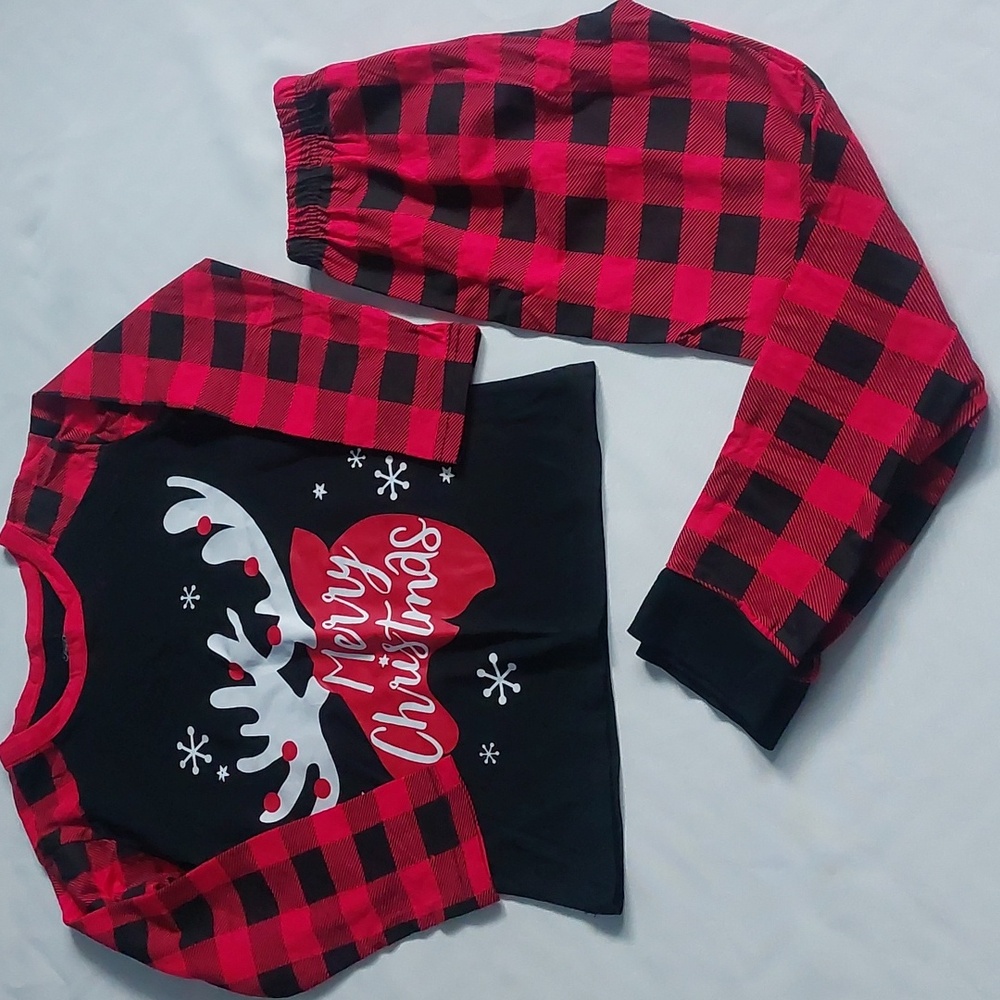 Joyin merry christmas kids pajama set Red‎ size 8